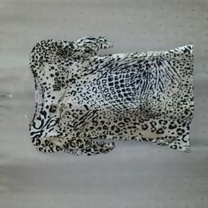 Stitchworks Animal Print Top Size S NWOT